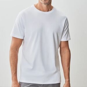 Robert Barakett NWT White Crew Neck Short Sleeve Tee XL
